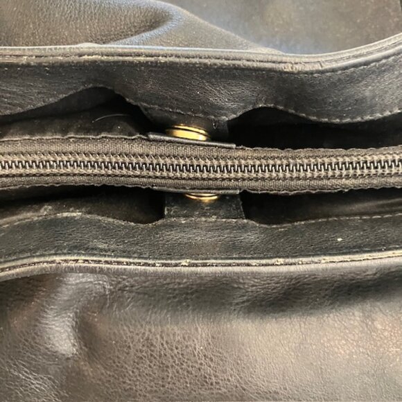 COACH F24961 Black Campbell Large Carryall Tote Leather Shoulder Bag - Picture 16 of 16